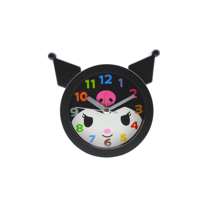 Reloj Despertador Sanrio Kuromi con Orejas Quartz Infantil Pequeño
