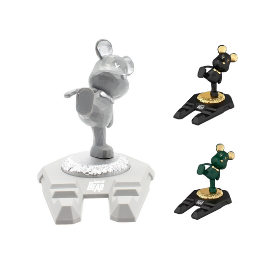 Soporte para teléfono con forma de oso Kung fu