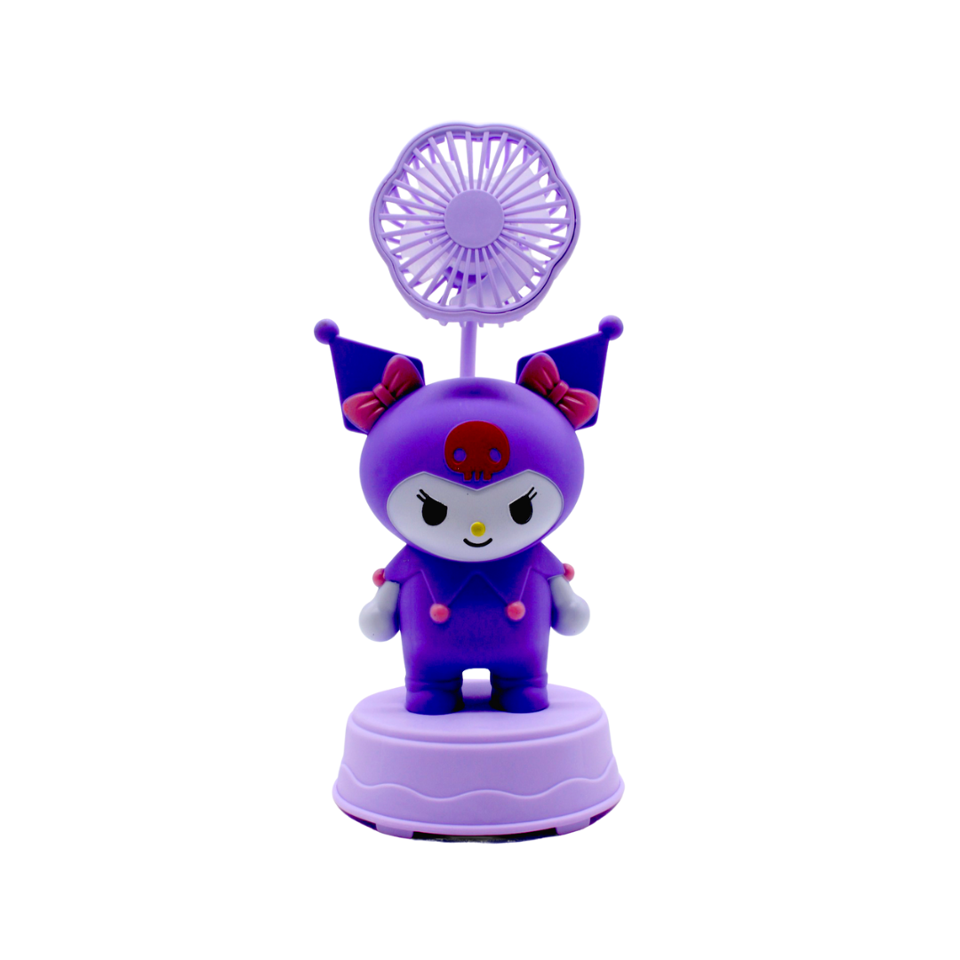 Ventilador de Escritorio Kuromi Recargable USB