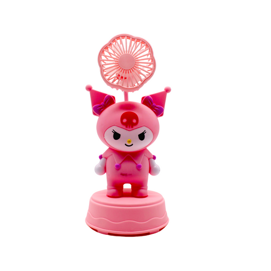 Ventilador de Escritorio Kuromi Recargable USB