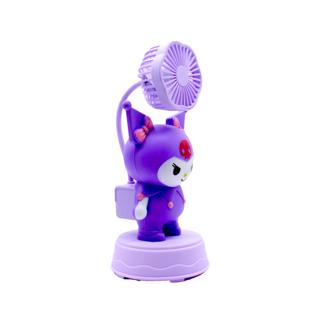 Ventilador de Escritorio Kuromi Recargable USB