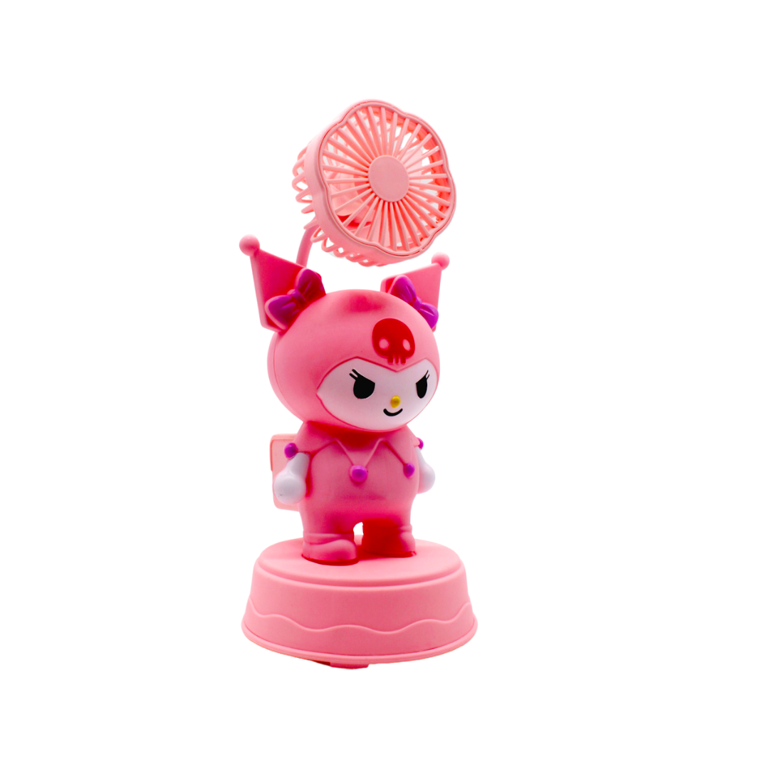 Ventilador de Escritorio Kuromi Recargable USB