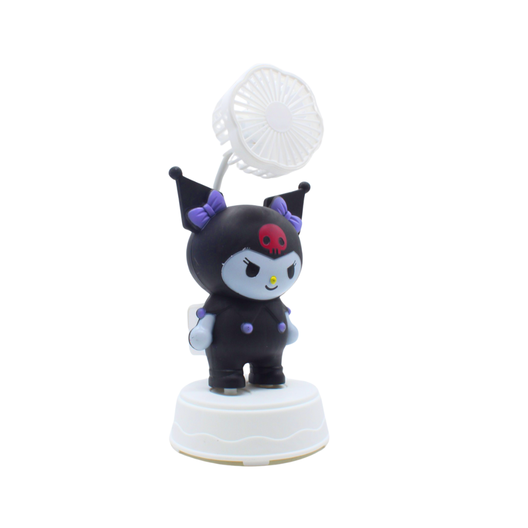 Ventilador de Escritorio Kuromi Recargable USB