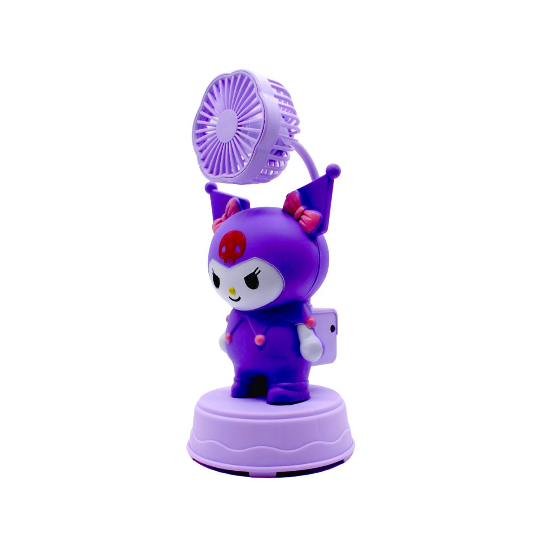 Ventilador de Escritorio Kuromi Recargable USB