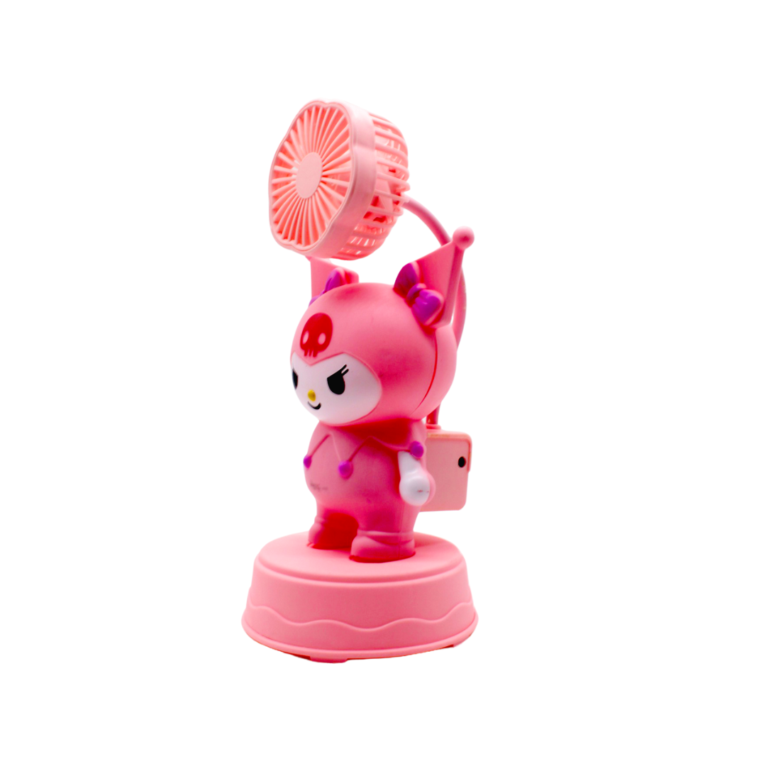 Ventilador de Escritorio Kuromi Recargable USB