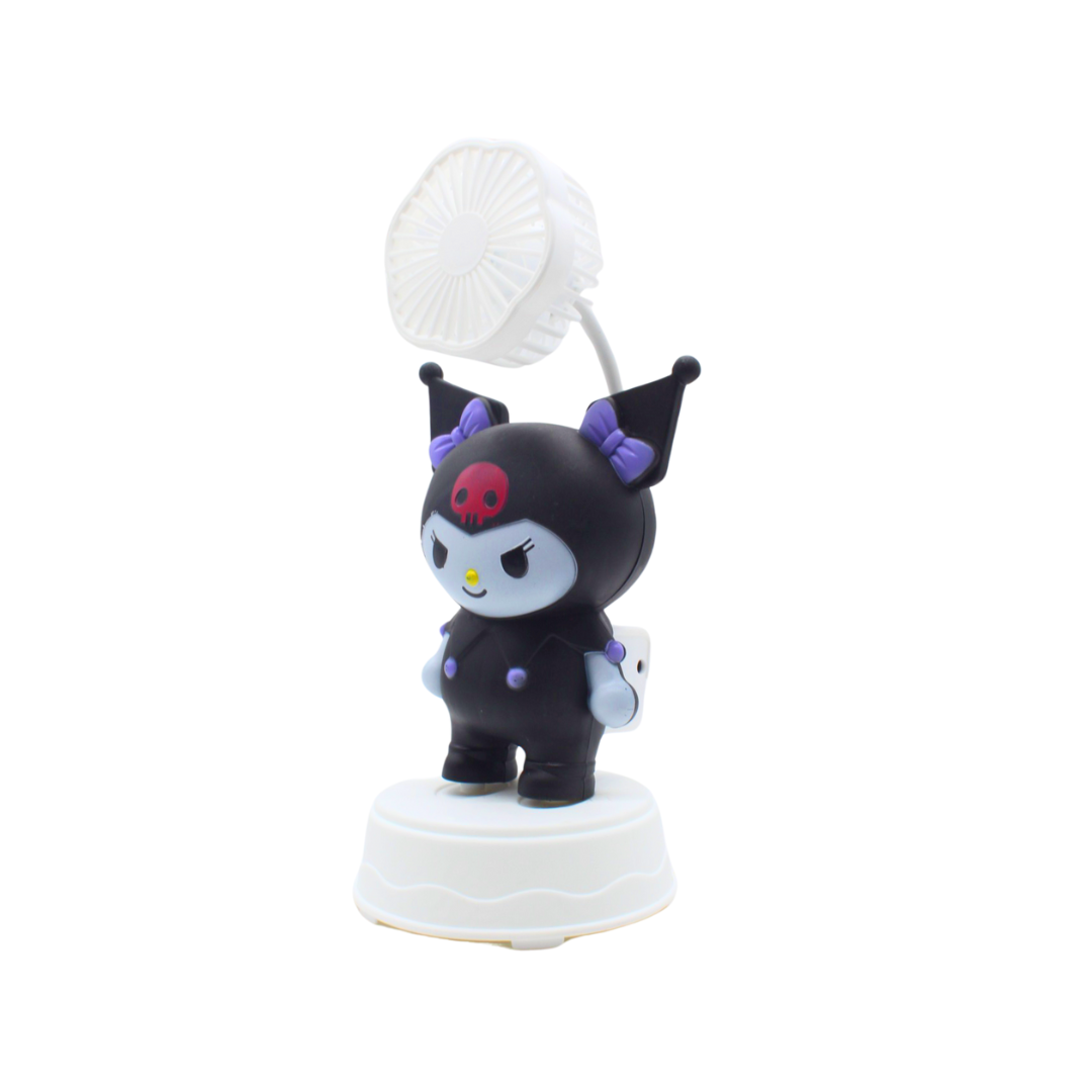 Ventilador de Escritorio Kuromi Recargable USB