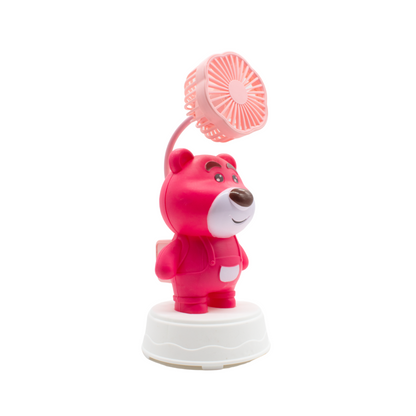 Ventilador de Escritorio Osito Recargable USB