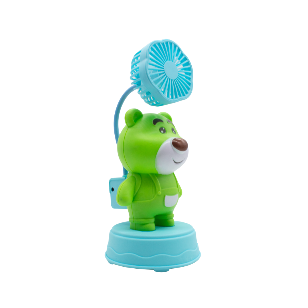 Ventilador de Escritorio Osito Recargable USB