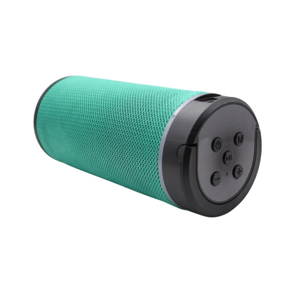 Bocina bluetooth portátil recargable con soporte para teléfono