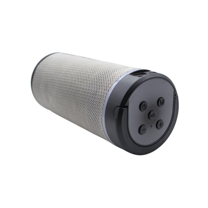 Bocina bluetooth portátil recargable con soporte para teléfono