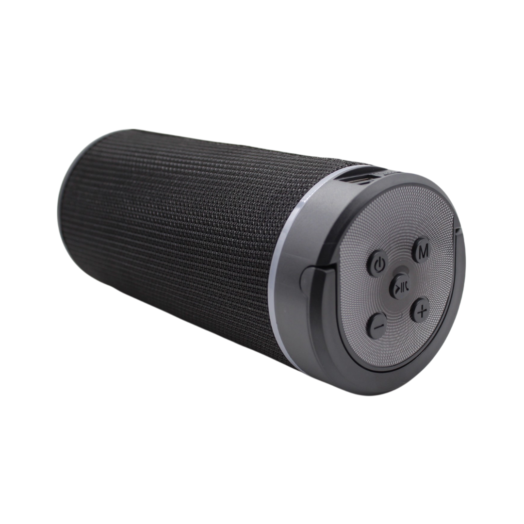 Bocina bluetooth portátil recargable con soporte para teléfono